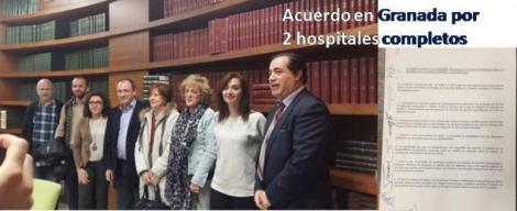 Acuerdo entre Salud y las plataformas por dos hospitales completos.