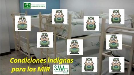 El Sindicato Médico de Málaga denuncia que los MIR duermen «hacinados» en Carlos Haya.