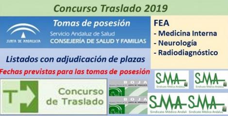 Concurso de Traslados 2019. Publicado en el Boja la resolución definitiva de FEA de Medicina Interna, Neurología y Radiodiagnóstico.