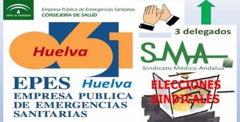 El Sindicato Médico Andaluz gana las elecciones en EPES-061 en Huelva. ¡Lo volvemos a conseguir!