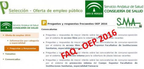 Preguntas y respuestas frecuentes OEP 2016, temarios...