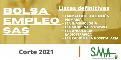 Bolsa: Listas definitivas de personas candidatas de bolsa de varias categorías