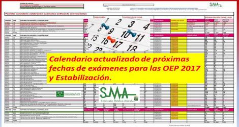 Información sobre las próximas fechas de exámenes para las OEP 2017 y Estabilización.