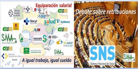 Debate en el senado para homogeneizar las retribuciones de los profesionales del SNS.
