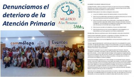 Más de 150 médicos de centros de salud de Málaga exigen cambios ante el deterioro de la Atención Primaria.