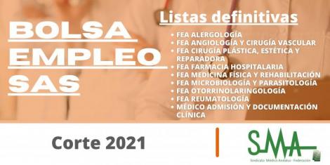 BOLSA 2021: Publicación de listas definitivas de personas candidatas a bolsa de varias categorías de FEA