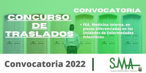 TRASLADOS 2022: Convocado el concurso de traslados para la provisión de plaza básicas correspondiente a FEA Medicina Interna