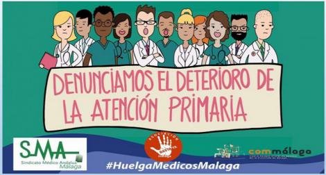 Unos 1.350 médicos de familia y pediatras están llamados a la huelga en Málaga.