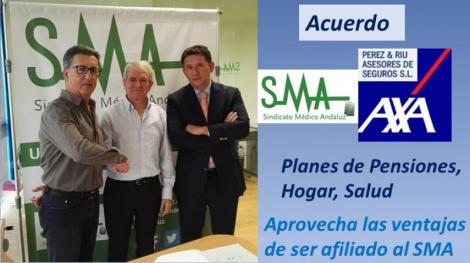 SMA firma un acuerdo de colaboración con AXA seguros a través de la Agencia Perez & Riu.