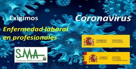 El Sindicato Médico Andaluz reivindica la calificación como Incapacidad Temporal por enfermedad laboral la necesidad de aislamiento de los profesionales sanitarios.