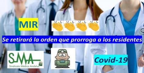 Sanidad da marcha atrás y retirará la Orden que prorroga a los residentes.