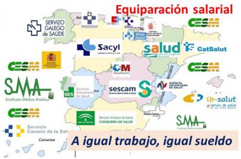 Los médicos también merecemos que igualen nuestros salarios al alza entre CCAA.