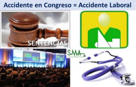 El accidente sufrido durante un congreso es “de trabajo”.