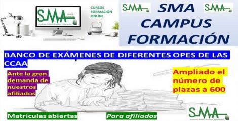  SMA CAMPUS FORMACIÓN: BANCO DE EXÁMENES SMA DE LAS DIFERENTES OPES DE LAS COMUNIDADES AUTÓNOMAS.