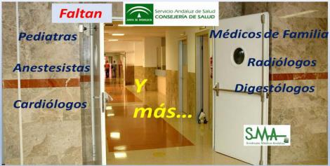 La falta de facultativos en el SAS provoca la saturación en sus especialidades médicas.