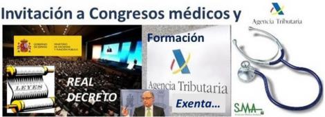 Oficial: el médico no tributará al ser invitado a congresos por la industria.