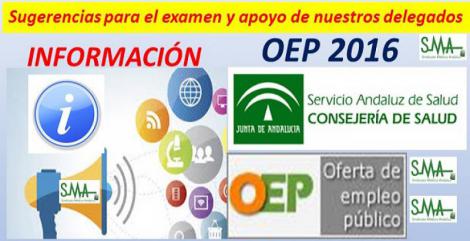 OEP 2016: Sugerencias para el examen y apoyo de nuestros delegados para todos los opositores.