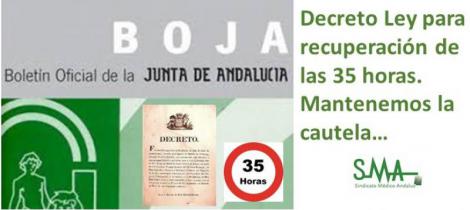Publicado el decreto ley de recuperación de las 35 horas para los empleados de la Junta.