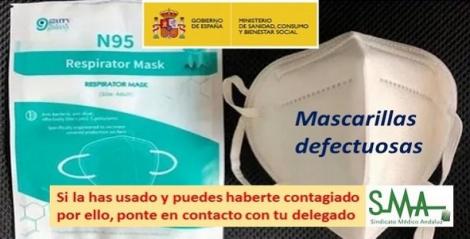 Nuevo fracaso en la protección. Sobre las mascarillas defectuosas.