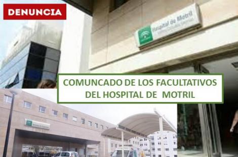 Los Facultativos del Hospital de Motril denuncian a la Fiscalía la situación de las urgencias.