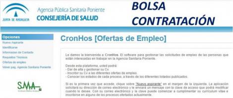 Actualización de la Bolsa de Contratación de FE en Radiodiagnóstico de la Agencia Sanitaria Poniente.