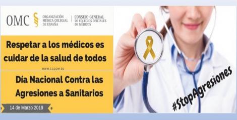  “Ante las agresiones a sanitarios, tolerancia cero”. Mañana 14 de marzo se conmemora el Día Nacional Contra las Agresiones a Sanitarios.