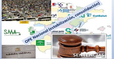 OPE Nacional en sanidad: la Audiencia Nacional rechaza su paralización. Los sindicatos a la espera.