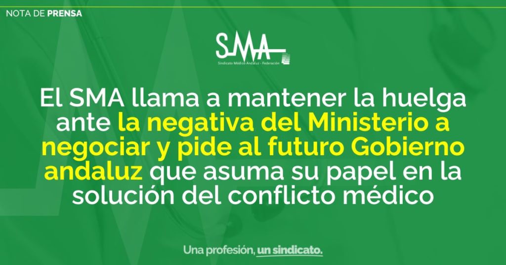 El SMA llama a mantener la huelga ante la negativa del Ministerio a ...